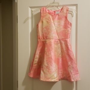 Pink and gold girls dress
